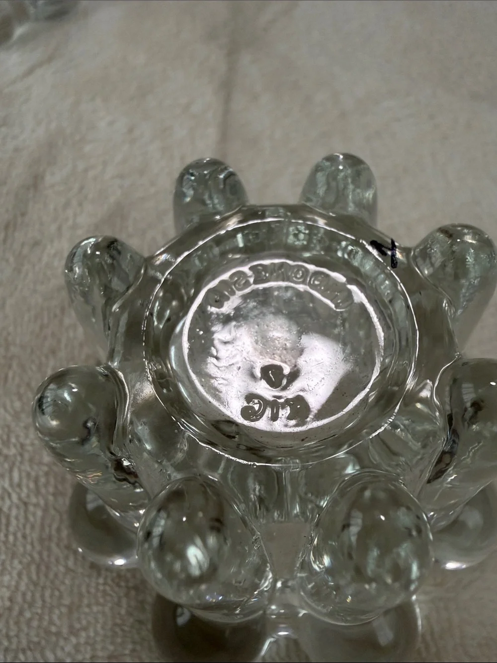 Clear Glass Decorative Votive Candle Holders - Set of 2 (Indonesia)